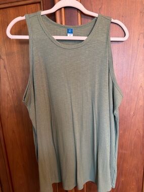 Old Navy Olive Ribbed Tank Top
